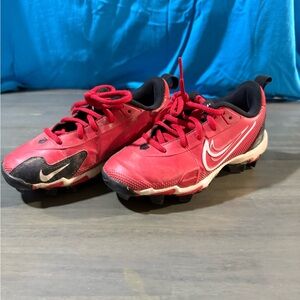 Nike Kids Red and Black Soccer Cleats